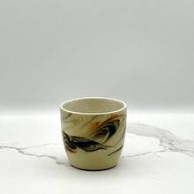 Lade das Bild in den Galerie-Viewer, -Bell Espresso Cup Earthly + Blue Swirl