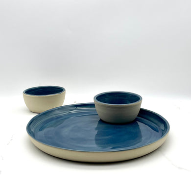 Niko Ceramic Studio Platter with 2 Dip Bowls #4