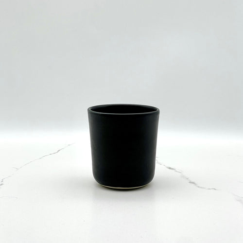 Linea Large Cup (Matte Black) Coffee & Tea Cups  Niko  Ceramic Studio.