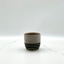Lade das Bild in den Galerie-Viewer, Bell Sgraffito Espresso Cup Coffee &amp; Tea Cups  Niko  Ceramic Studio.
