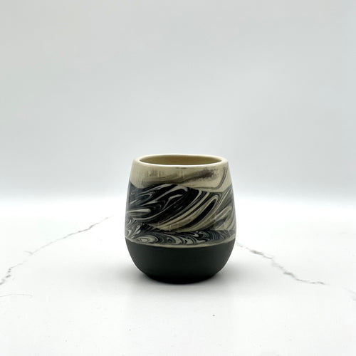 Swirly Noir Cup Coffee & Tea Cups  Niko  Ceramic Studio.